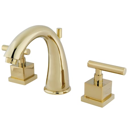 Kingston Brass 8" Widespread Bathroom Faucet, Polished Brass KS2962CQL